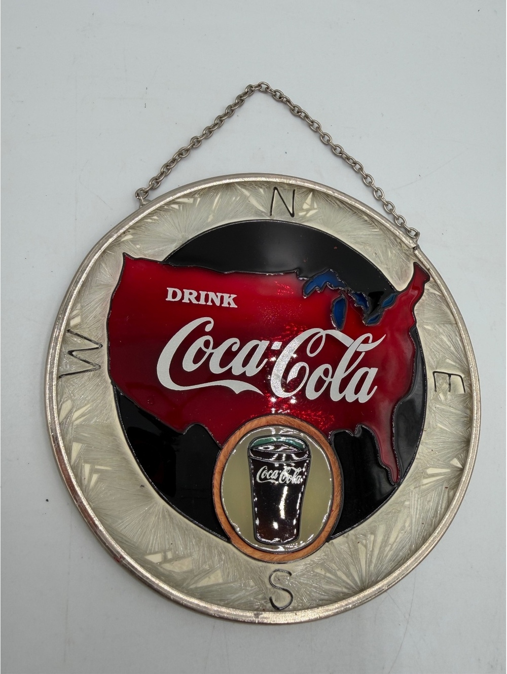Vintage Limited edition Hand painted official Coca-Cola suncatcher